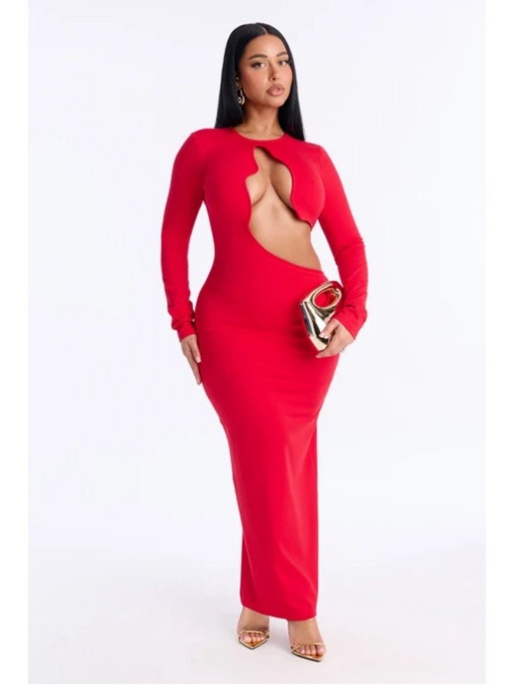 Denise Cut Out Maxi Dress NWT
